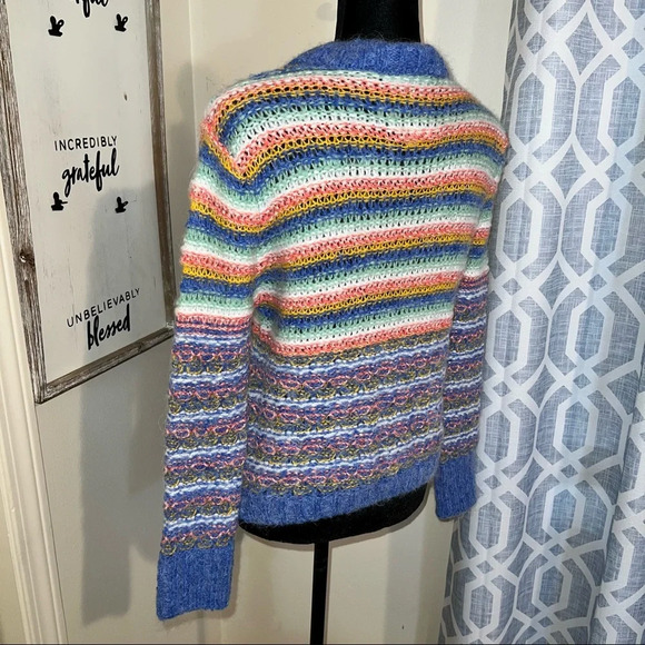 Leandra Medine x Mango Striped Sequin Sweater multicolor - Picture 5 of 7